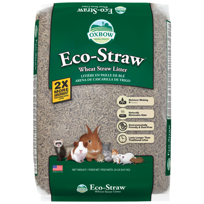 Oxbow Animal Health Eco-Straw Wheat Straw Litter 20lb