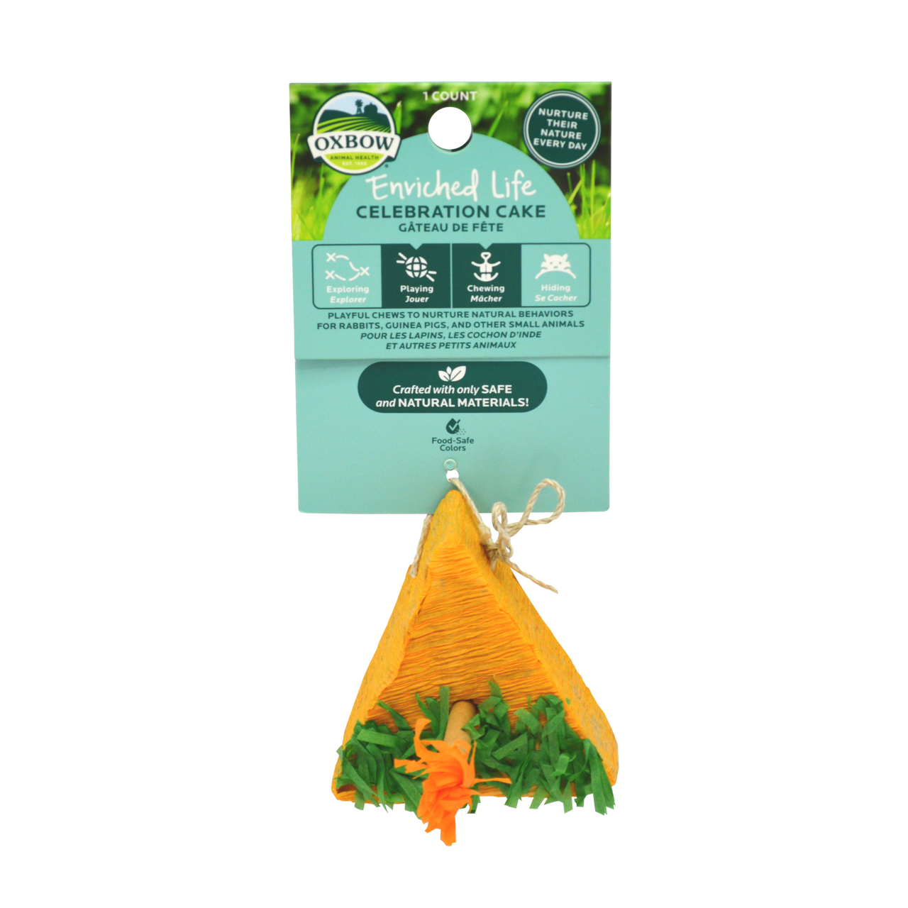 Oxbow Animal Health Enriched Life Celebration Cake Small Animal Chew One Size