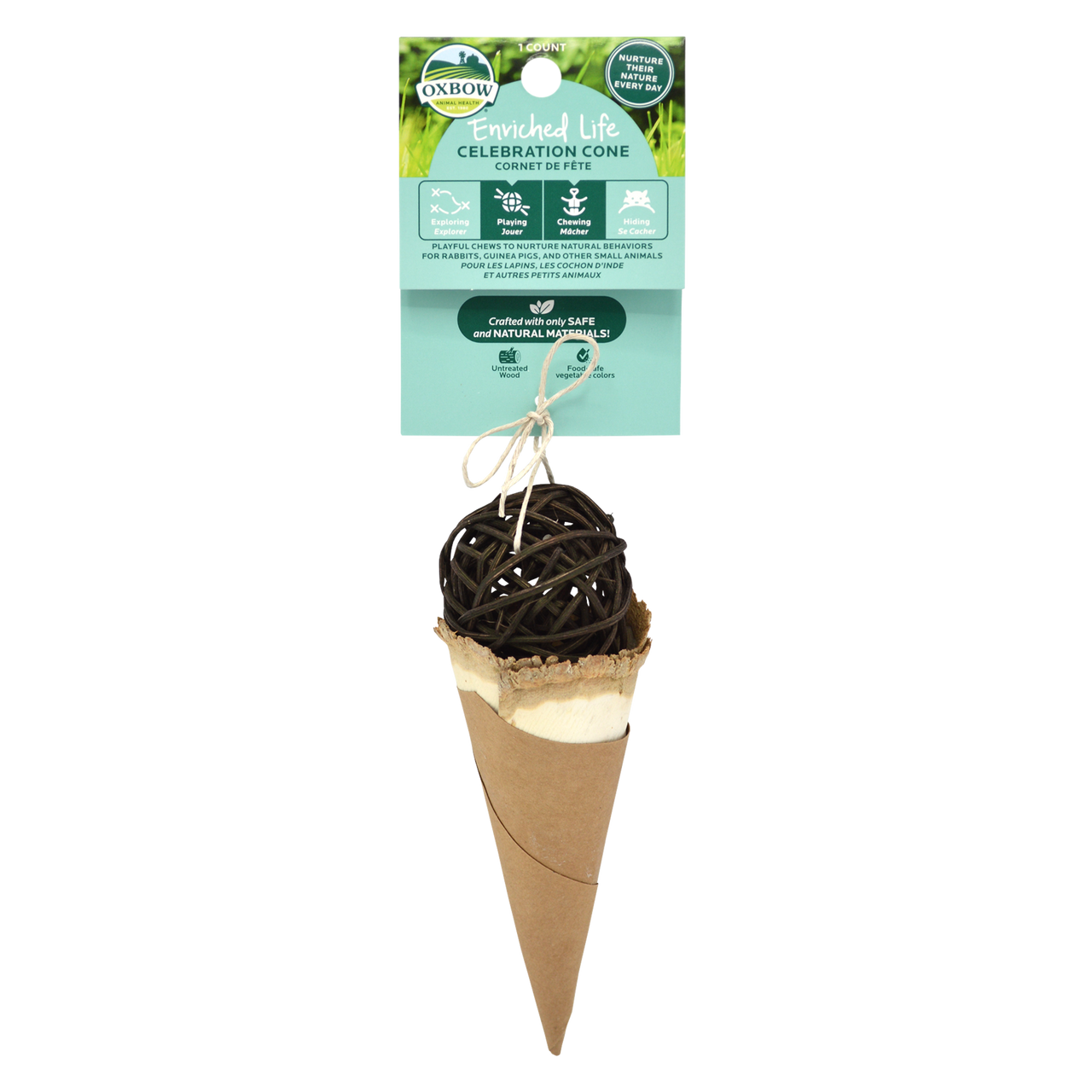 Oxbow Animal Health Enriched Life Celebration Cone Small Animal Chew One Size