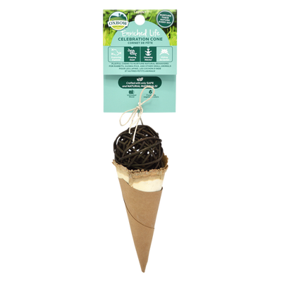 Oxbow Animal Health Enriched Life Celebration Cone Small Chew One Size - Small - Pet