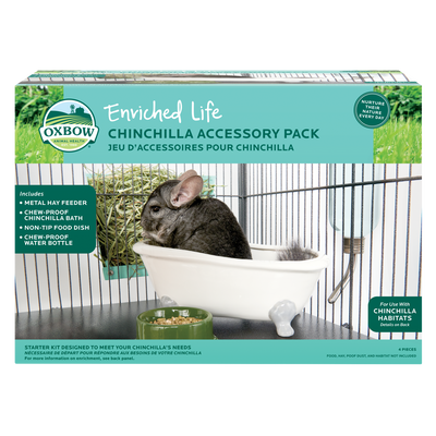 Oxbow Animal Health Enriched Life Chinchilla Accessory Pack Starter Kit One Size