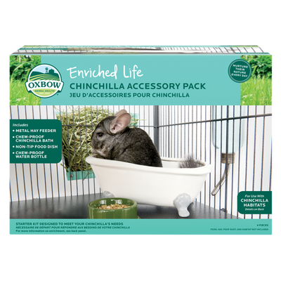 Oxbow Animal Health Enriched Life Chinchilla Accessory Pack Starter Kit One Size - Small - Pet