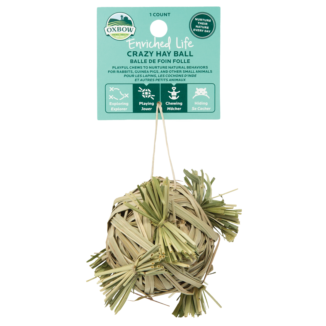 Oxbow Animal Health Enriched Life Crazy Hay Ball Small Animal Toy One Size