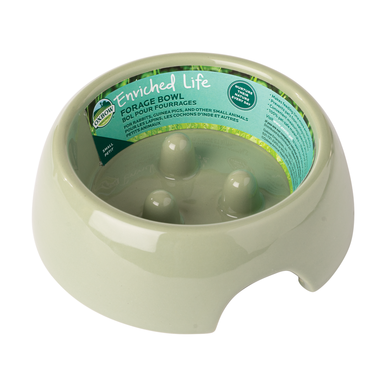 Oxbow Animal Health Enriched Life Forage Small Animal Bowl Tan SM