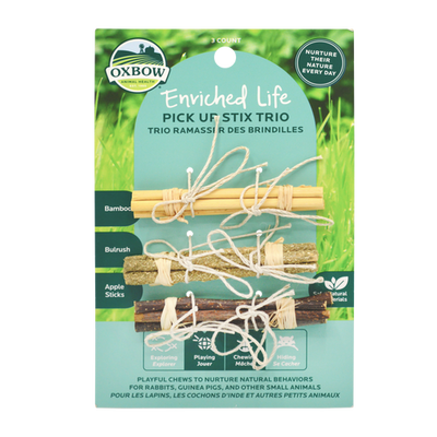 Oxbow Animal Health Enriched Life Pick Up Stix Trio Small Chew One Size - Small - Pet