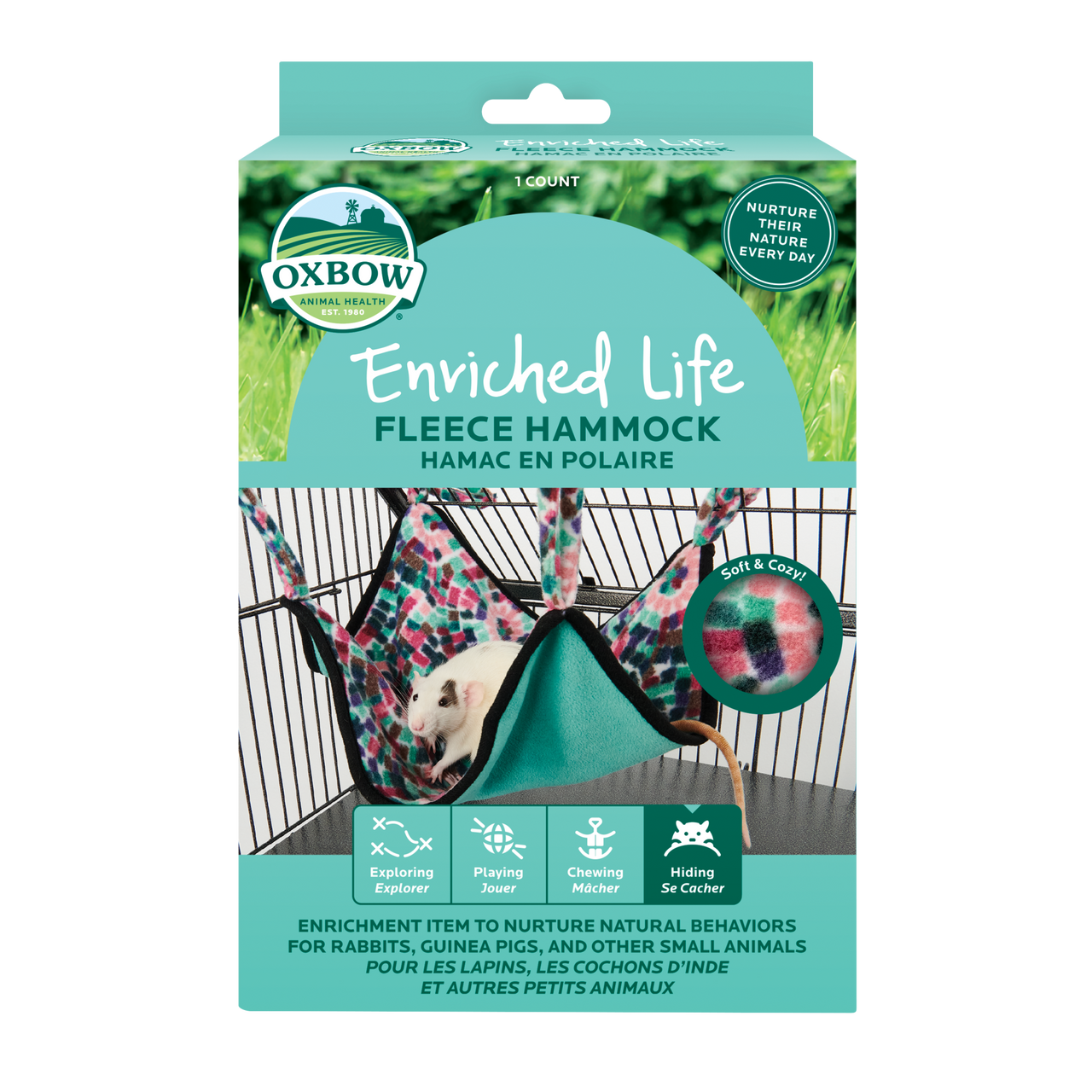 Oxbow Animal Health Enriched Life Small Animal Fleece Hammock One Size