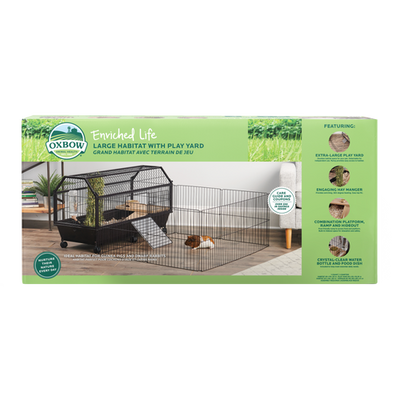 Oxbow Animal Health Enriched Life Small Habitat w/Play Yard LG - Small - Pet