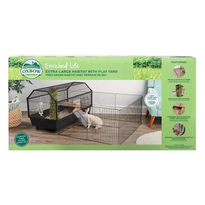 Oxbow Animal Health Enriched Life Small Habitat w/Play Yard XL - Small - Pet
