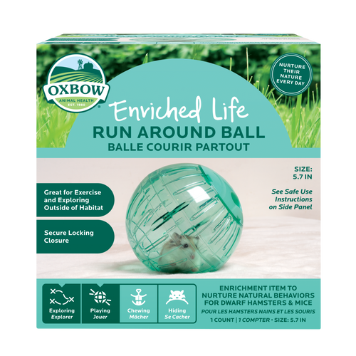 Oxbow Animal Health Enriched Life Small Run Around Ball One Size - Small - Pet