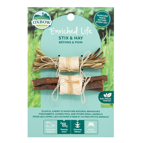 Oxbow Animal Health Enriched Life Stix & Hay Small Toy One Size - Small - Pet