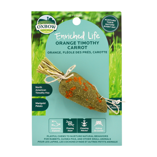 Oxbow Animal Health Enriched Life Timothy Carrot Small Chew Orange One Size - Small - Pet