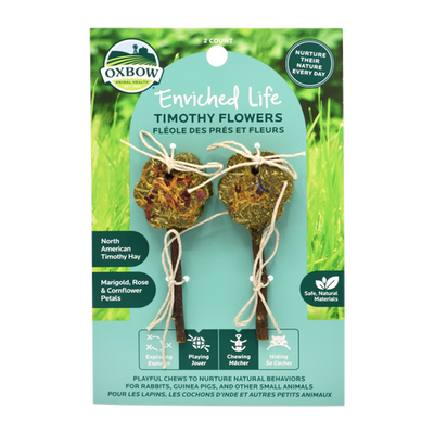 Oxbow Animal Health Enriched Life Timothy Flowers Small Chew One Size - Small - Pet