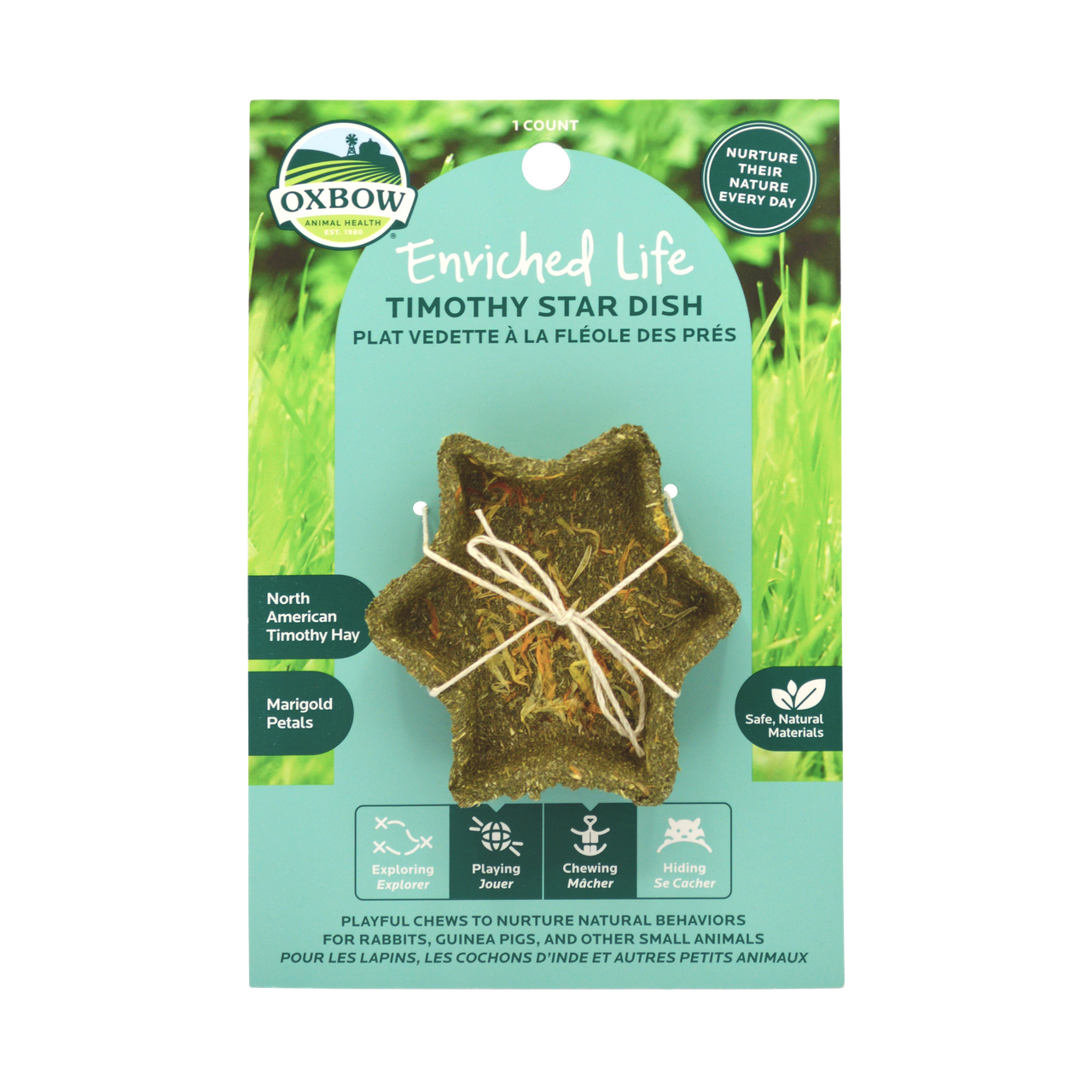 Oxbow Animal Health Enriched Life Timothy Star Dish Small Animal Chew One Size