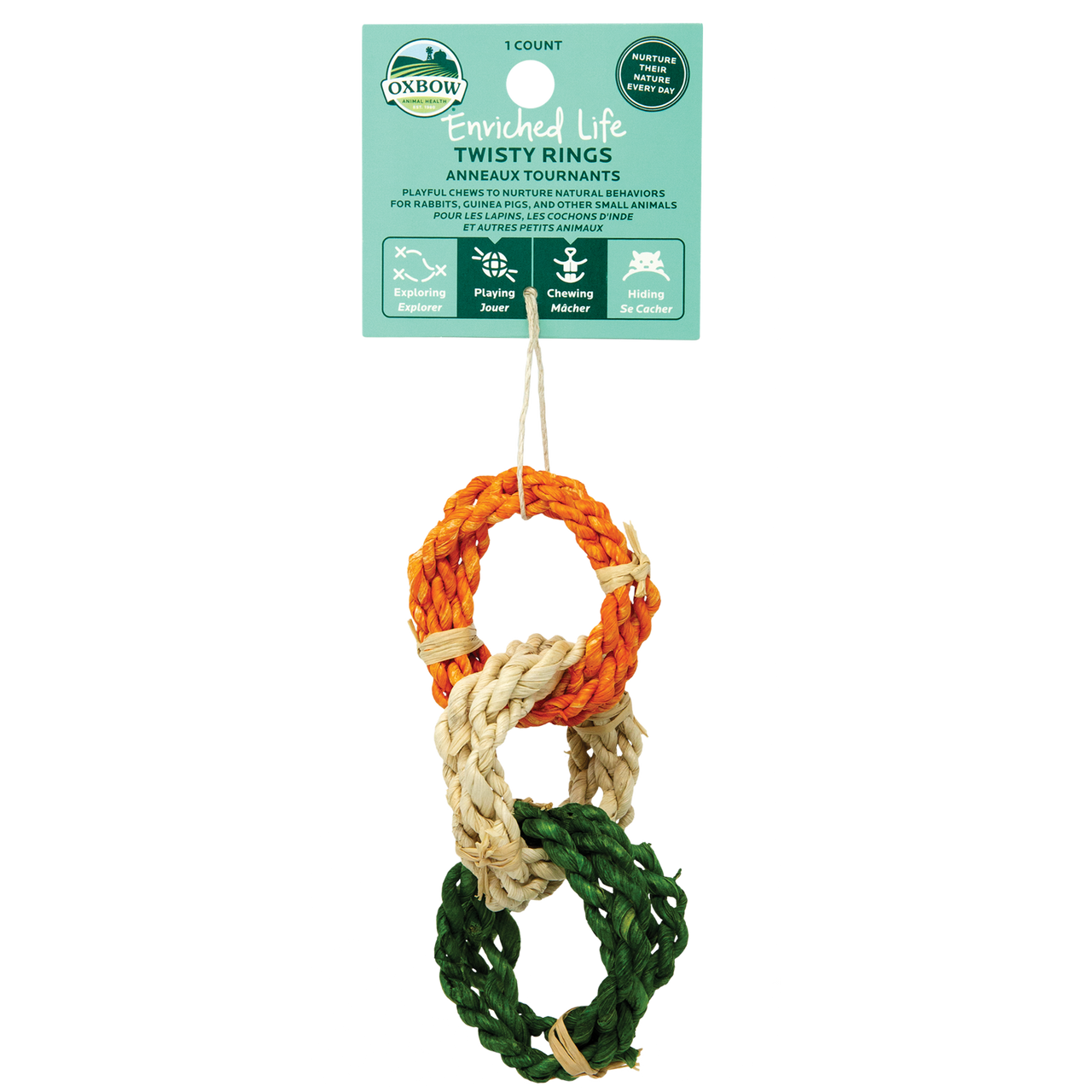 Oxbow Animal Health Enriched Life Twisty Rings Small Animal Toy One Size