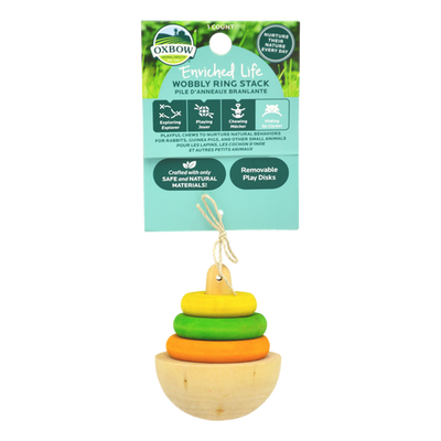 Oxbow Animal Health Enriched Life Wobbly Ring Stack Small Chew One Size - Small - Pet