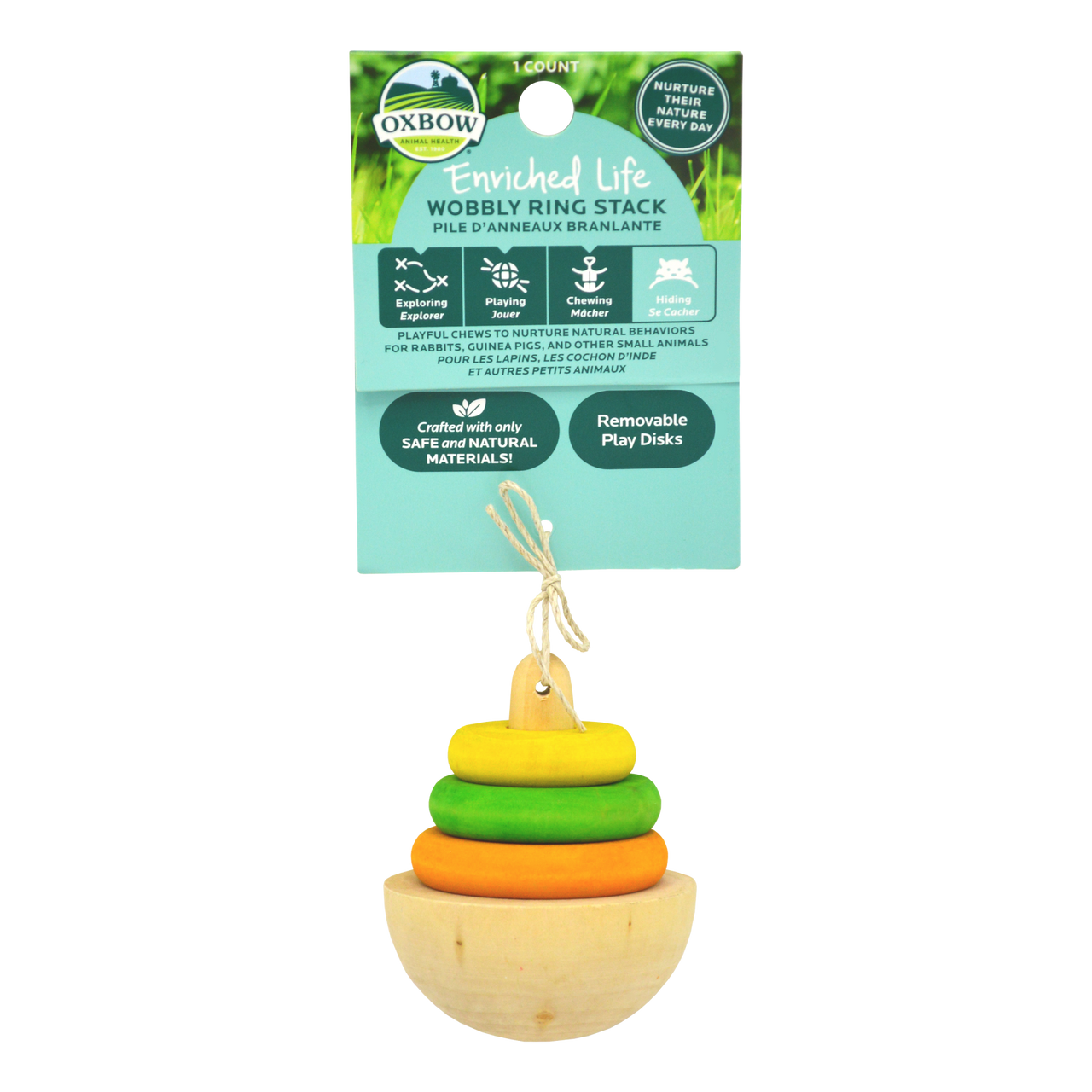 Oxbow Animal Health Enriched Life Wobbly Ring Stack Small Animal Chew One Size