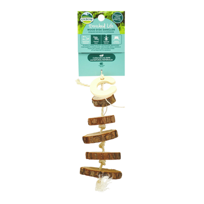 Oxbow Animal Health Enriched Life Wood Disk Dangler Small Chew One Size - Small - Pet