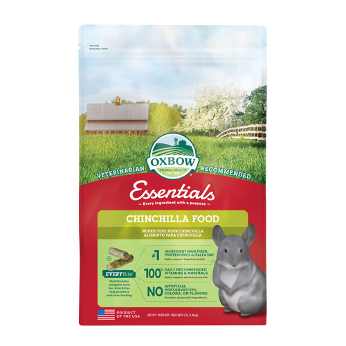 Oxbow Animal Health Essentials Chinchilla Food 3lb - Small - Pet