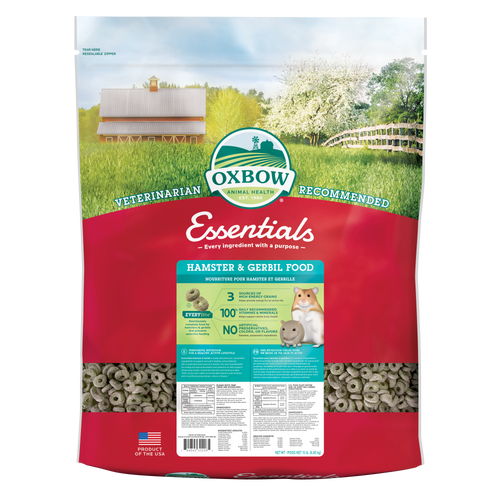 Oxbow Animal Health Essentials Hamster & Gerbil Food 15lb - Small - Pet