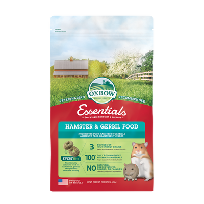 Oxbow Animal Health Essentials Hamster & Gerbil Food 1lb - Small - Pet