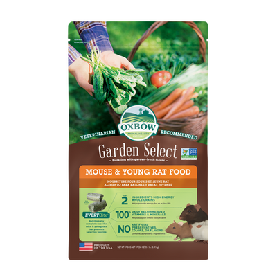Oxbow Animal Health Garden Select Mouse & Young Rat Food 2lb - Small - Pet