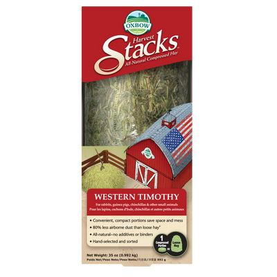 Oxbow Animal Health Harvest Stacks Western Timothy Hay Small Animal Treat 35oz