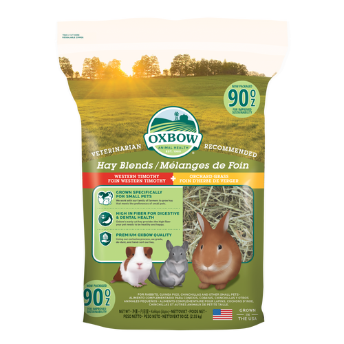 Oxbow Animal Health Hay Blends Western Timothy & Orchard Small Treat 90oz - Small - Pet