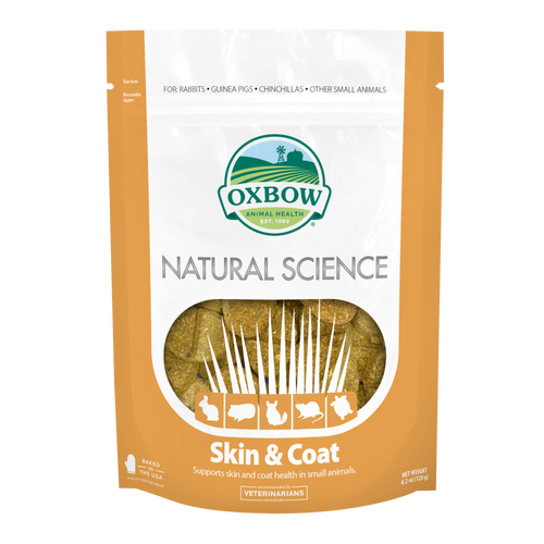 Oxbow Animal Health Natural Science Small Skin & Coat Support Supplement 4.2oz (D) - Small - Pet