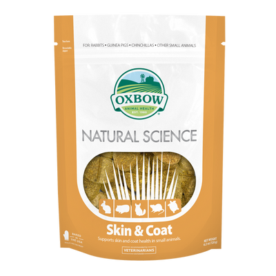 Oxbow Animal Health Natural Science Small Skin & Coat Support Supplement 4.2oz (D) - Small - Pet