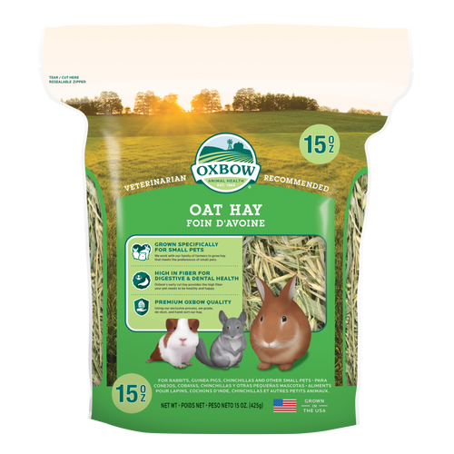 Oxbow Animal Health Oat Hay Small Treat 15oz - Small - Pet