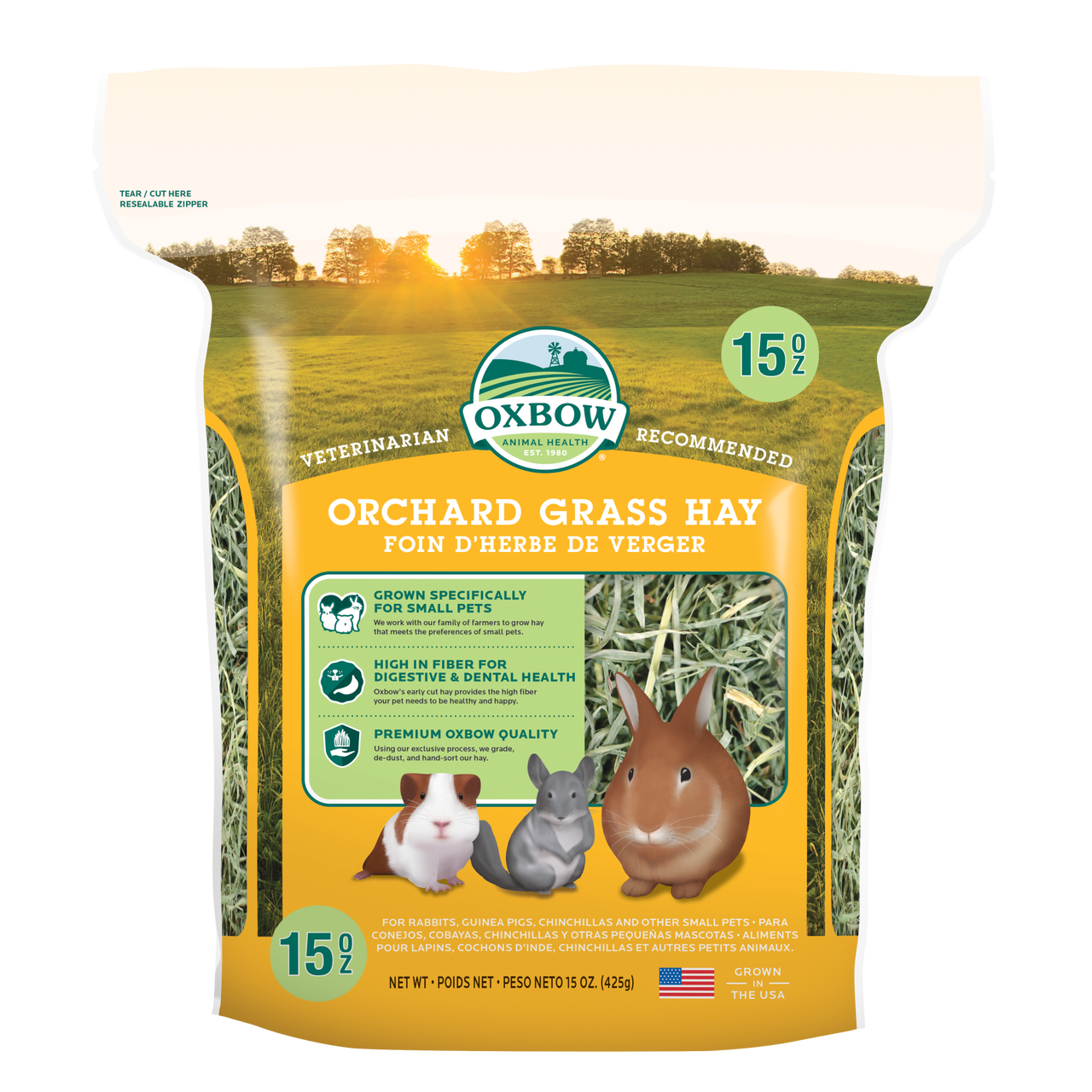 Oxbow Animal Health Orchard Grass Hay 15oz