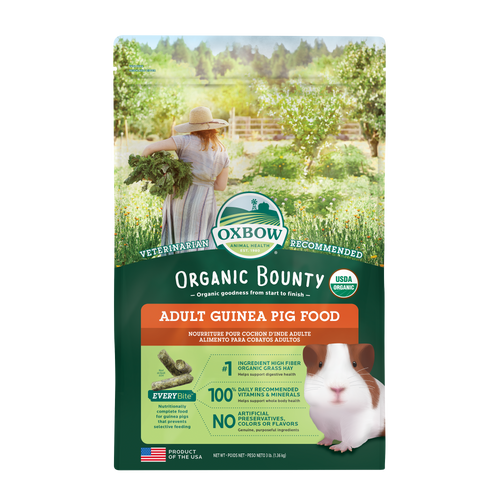 Oxbow Animal Health Organic Bounty Adult Guinea Pig Food 3lb - Small - Pet