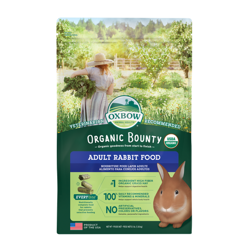 Oxbow Animal Health Organic Bounty Adult Rabbit Food 3lb - Small - Pet