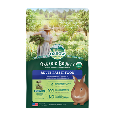 Oxbow Animal Health Organic Bounty Adult Rabbit Food 3lb - Small - Pet