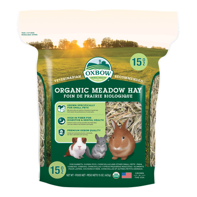 Oxbow Animal Health Organic Meadow Hay Small Animal Treat 15oz