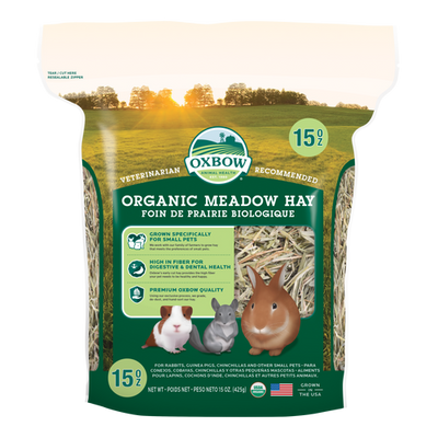 Oxbow Animal Health Organic Meadow Hay Small Treat 15oz - Small - Pet