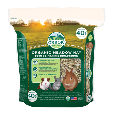 Oxbow Animal Health Organic Meadow Hay Small Animal Treat 40oz