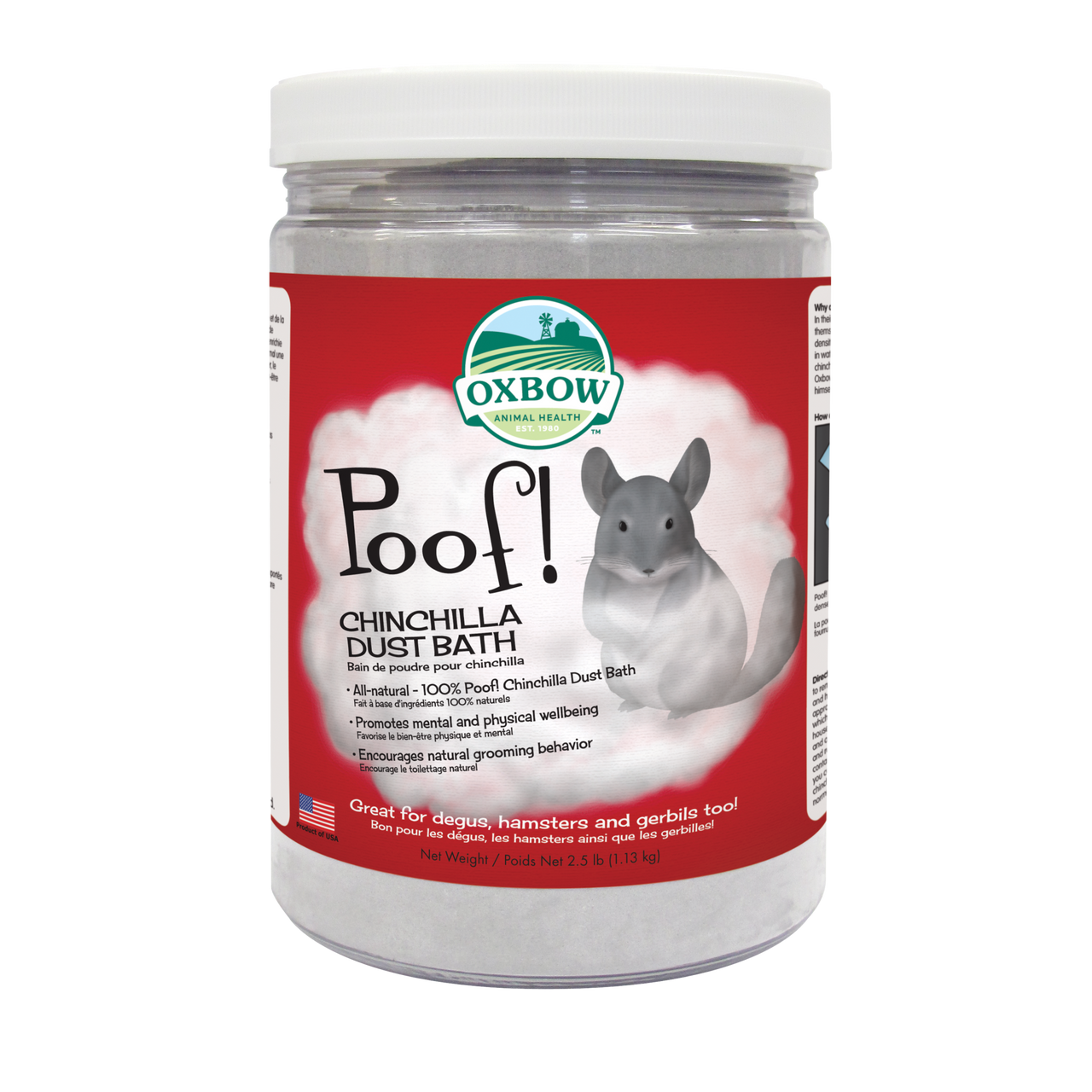 Oxbow Animal Health POOF! Chinchilla Dust Bath 2.5lb