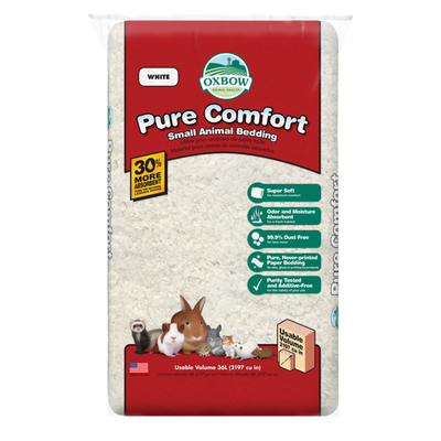Oxbow Animal Health Pure Comfort Small Bedding White 36L - Small - Pet