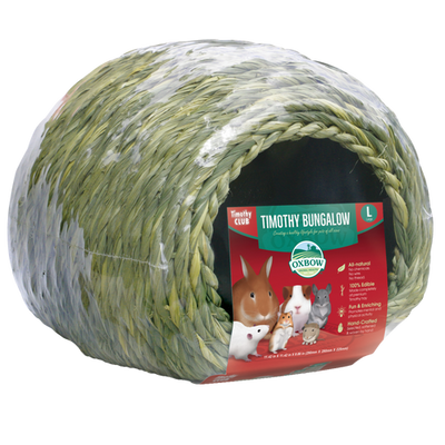 Oxbow Animal Health Timothy CLUB Hay Small Bungalow Tan LG - Small - Pet