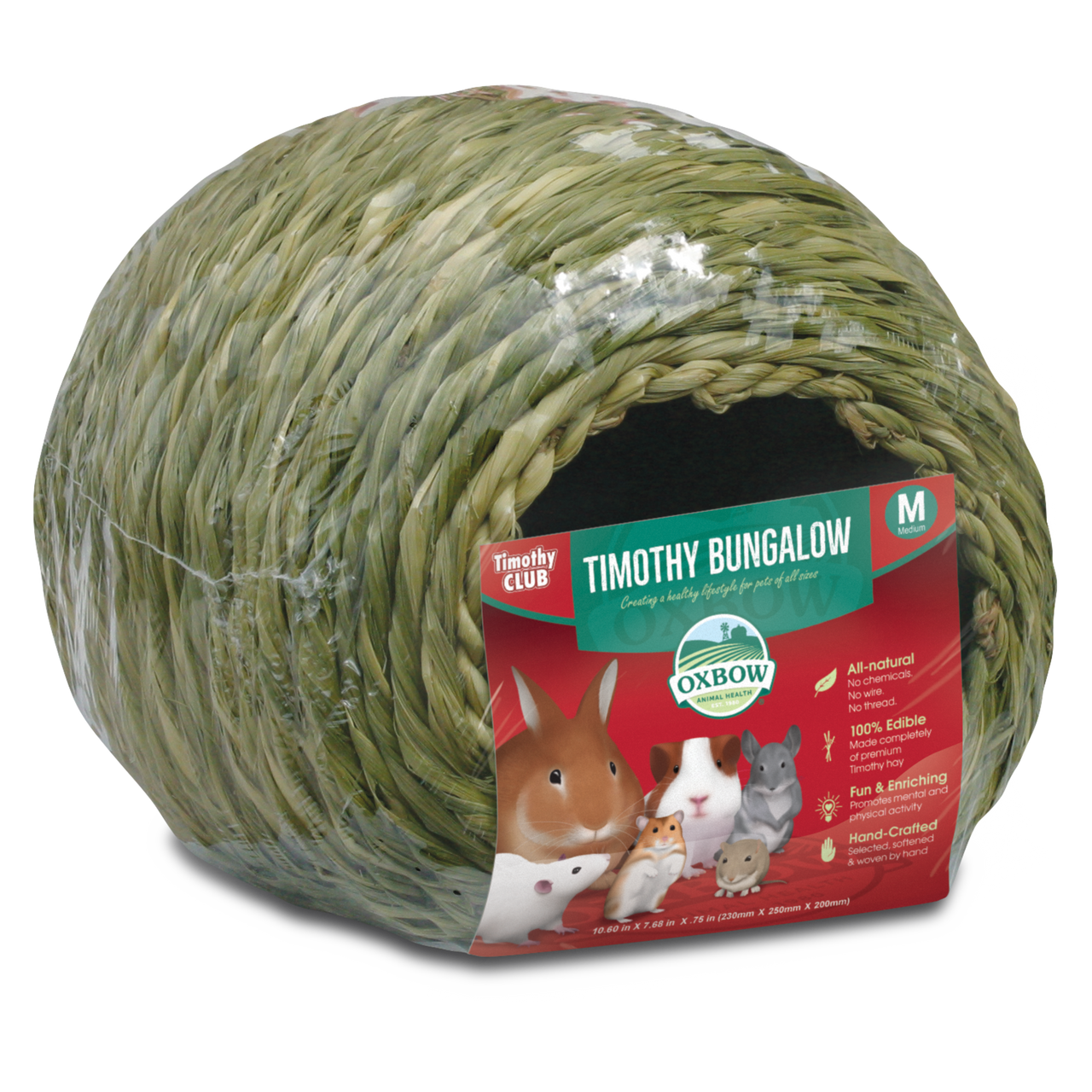 Oxbow Animal Health Timothy CLUB Timothy Hay Small Animal Bungalow Tan MD