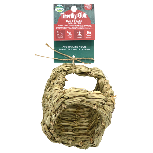 Oxbow Animal Health Timothy CLUB Hay Square Small Chew One Size - Small - Pet