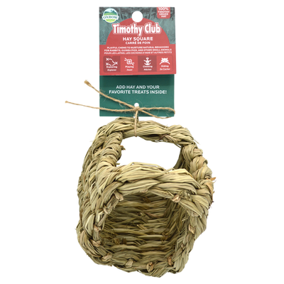 Oxbow Animal Health Timothy CLUB Hay Square Small Chew One Size - Small - Pet