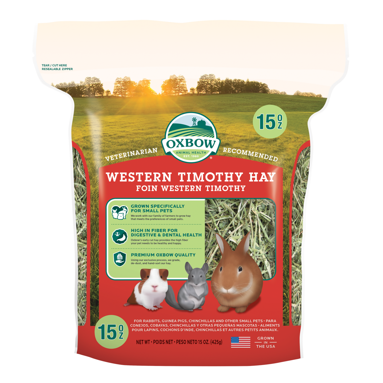 Oxbow Animal Health Western Timothy Hay 15oz