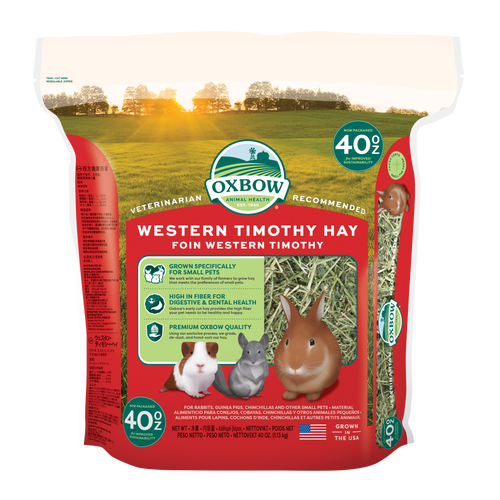 Oxbow Animal Health Western Timothy Hay 40oz - Small - Pet