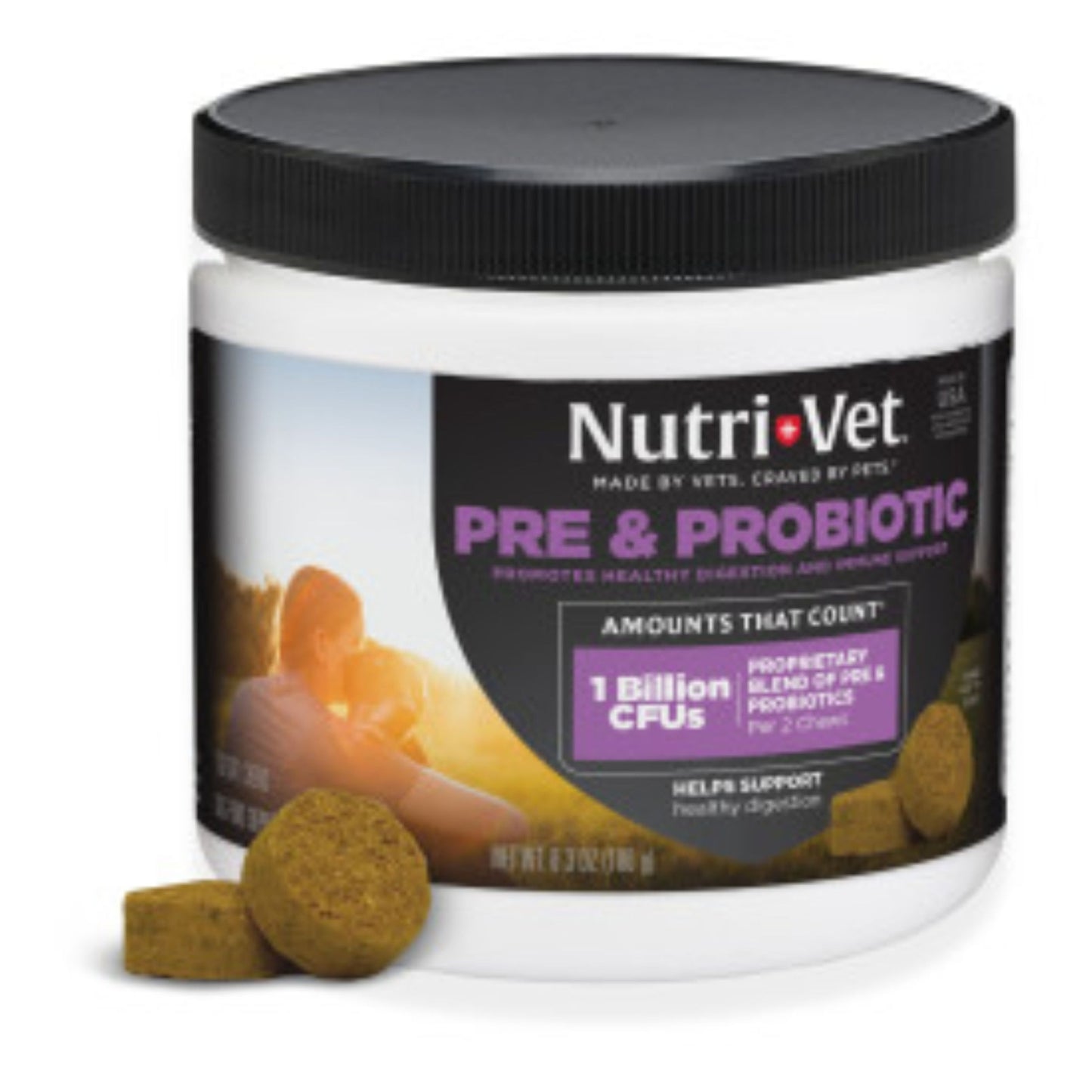 Nutri-Vet Pre and Probiotics Soft Chews for Dogs 120 ct 669125660225