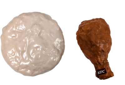 Spot Kentucky Fried Chicken Vinyl Dog Toy Biscuit Drumstick 3 in, 2 pk 077234332252