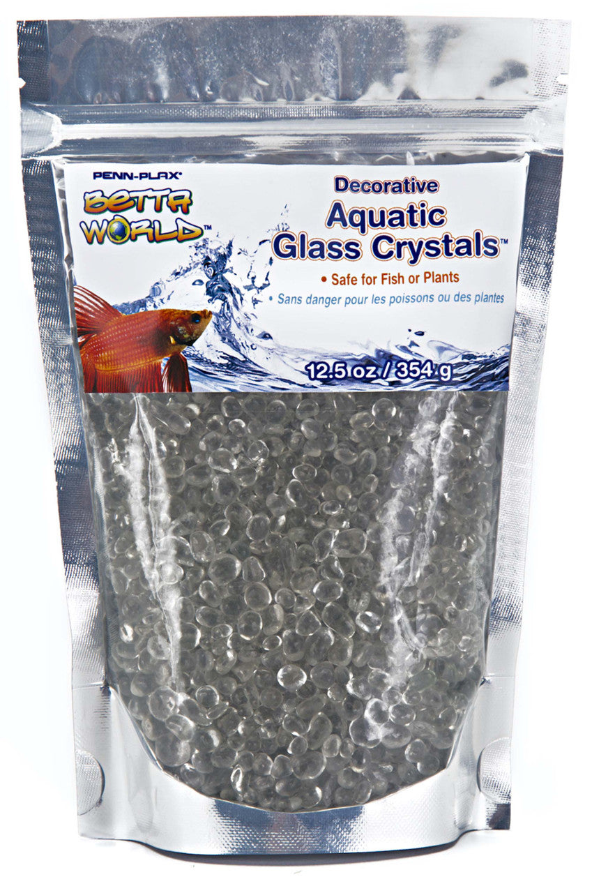 Penn-Plax Betta World Aquatic Glass Crystal Dcor White 12.5 oz