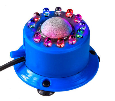 Penn - Plax Round LED Air Stone Blue 3 in x 2 - Aquarium