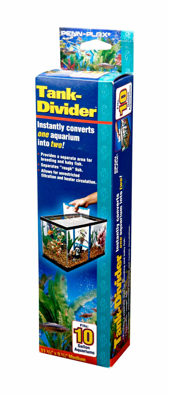 Penn-Plax Tank Divider Clear/Blue 10gal 11.37 X 9.62 in MD